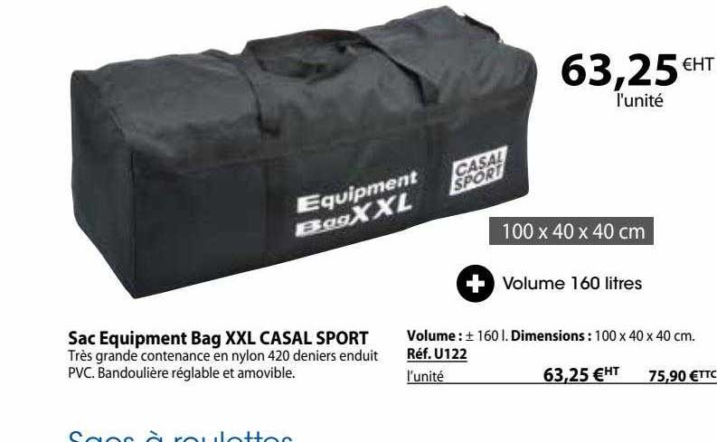 sac equipment bag xxl casal sport