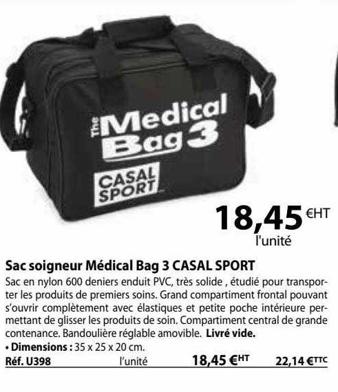 sac soigneur médical bag 3 casal sport