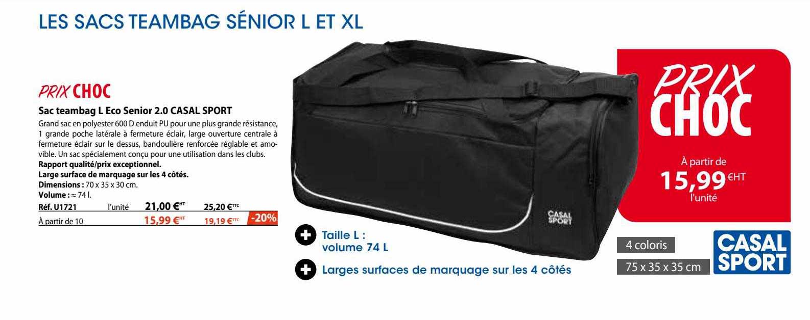 sac teambag l eco senior 2.0 casal sport