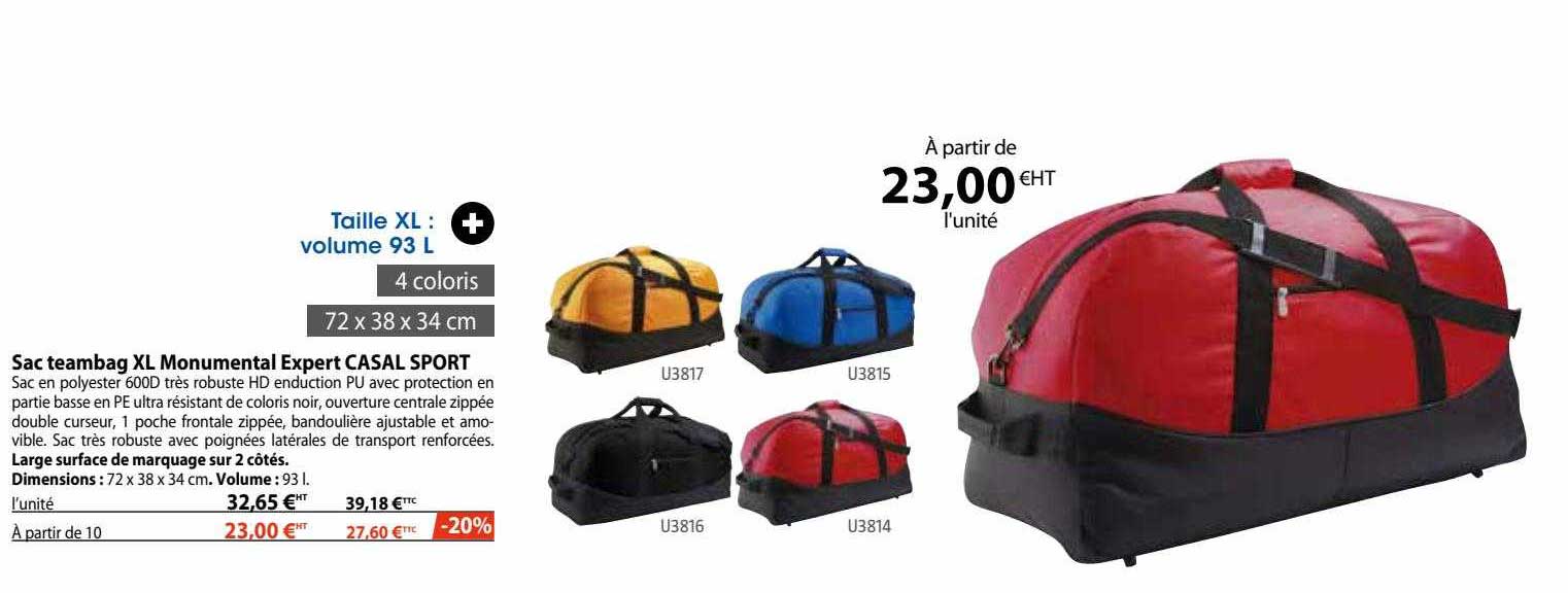 Sac Teambag Xl Monumental Expert Casal Sport