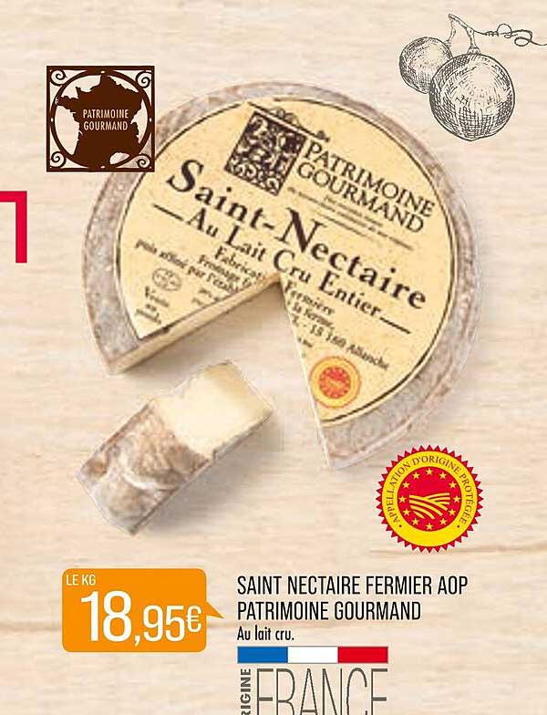 saint nectaire fermier aop patrimoine gourmand