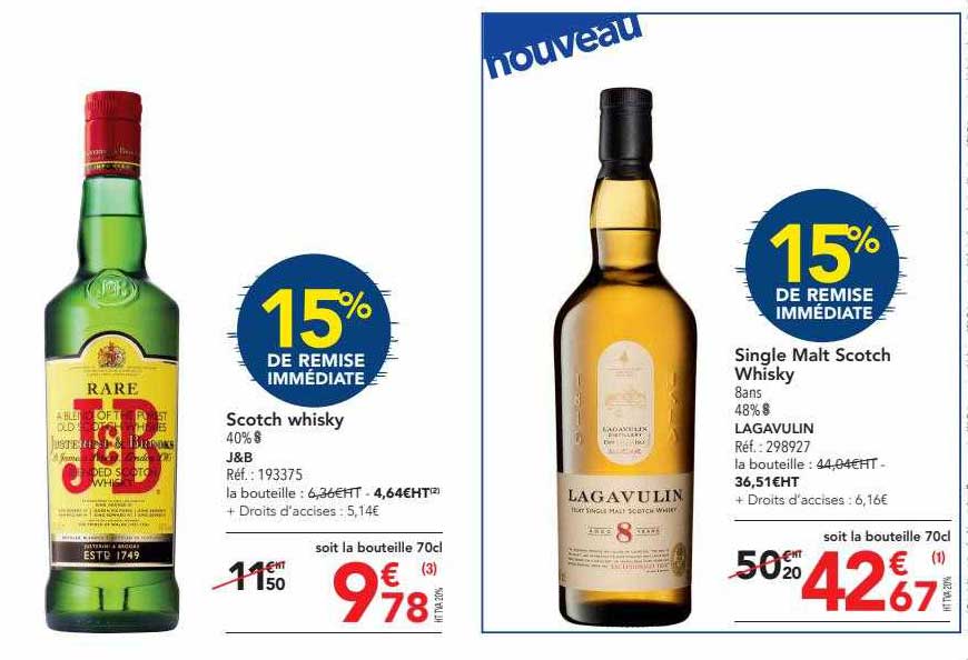 Scotch Whisky J&b, Single Malt Scotch Whisky Lagavulin