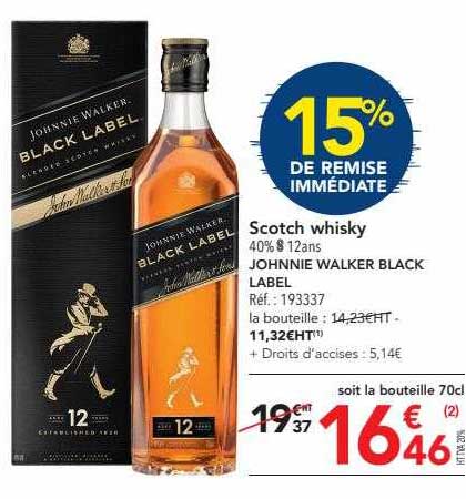 scotch whisky johnnie walker black label