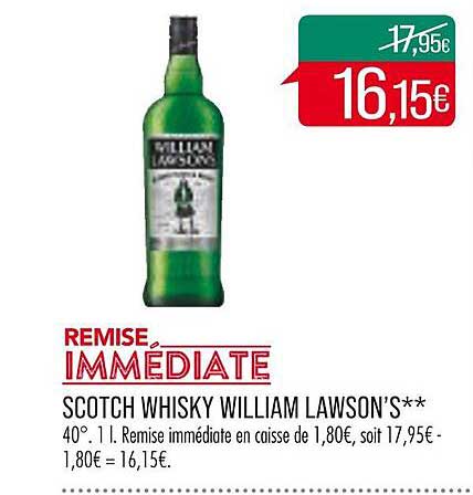 scotch whisky william lawson's