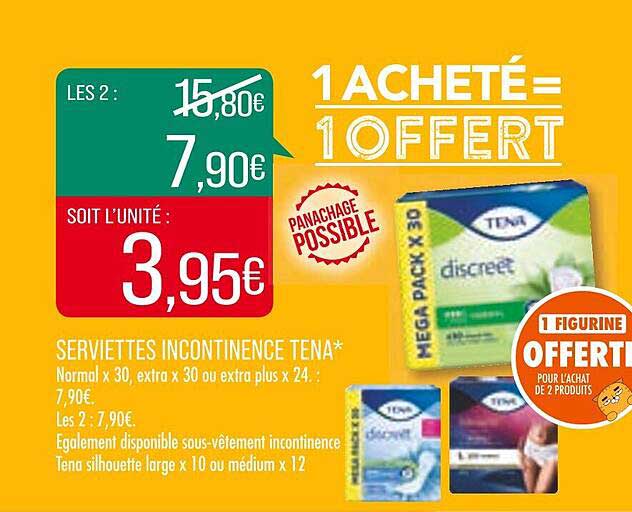 Serviettes Incontinence Tena