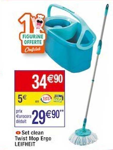 set clean twist mop ergo leifheit