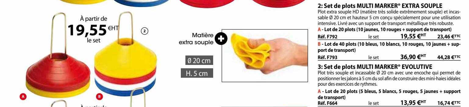 set de plots multi marker extra souple, set de plots multi marker évolutive