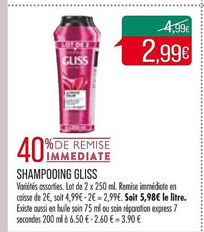 Shampooing Gliss