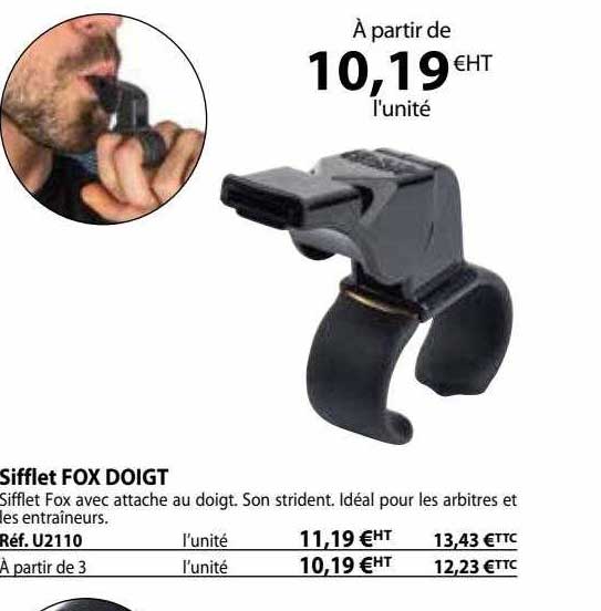 sifflet fox doigt