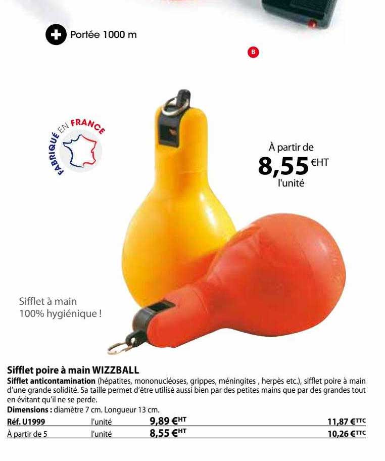 Sifflet Poire à Main Wizzball