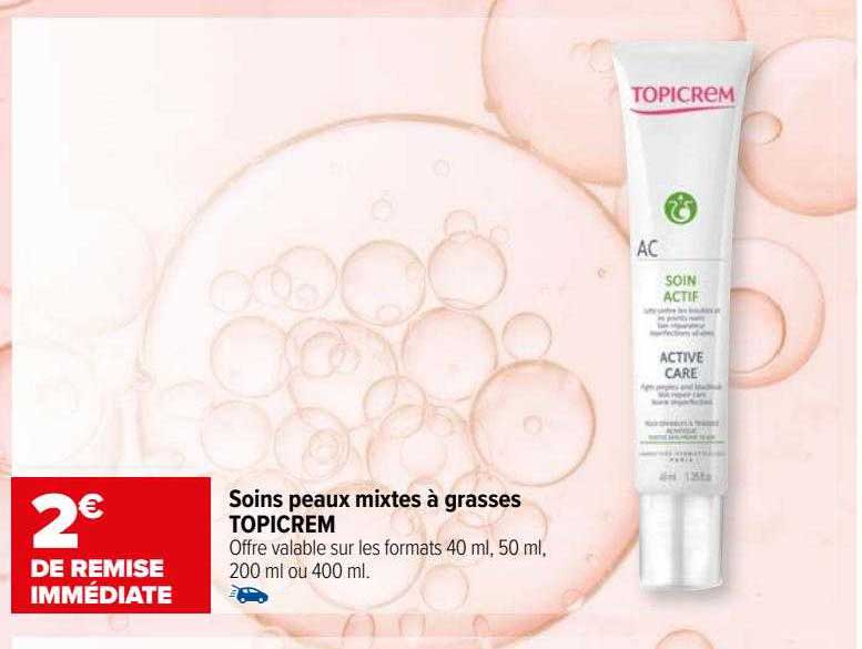 soins peaux mixtes à grasses topicrem