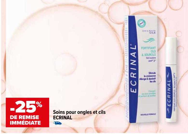 soins pour ongles et cils ecrinal