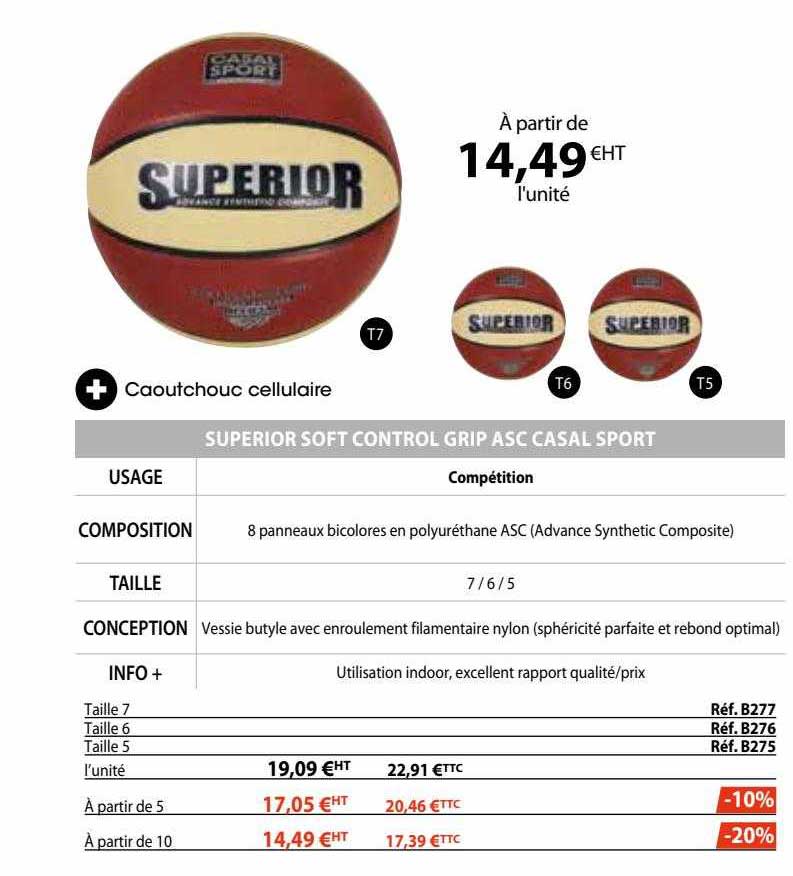 superior soft control grip asc casal sport