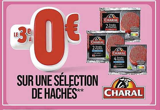 sur une sélection de hachés charal