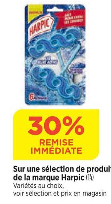 sur une sélection de produits de la marque harpic