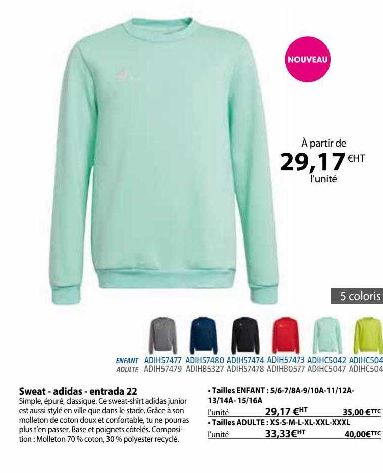 Sweat - Adidas - Entrada 22