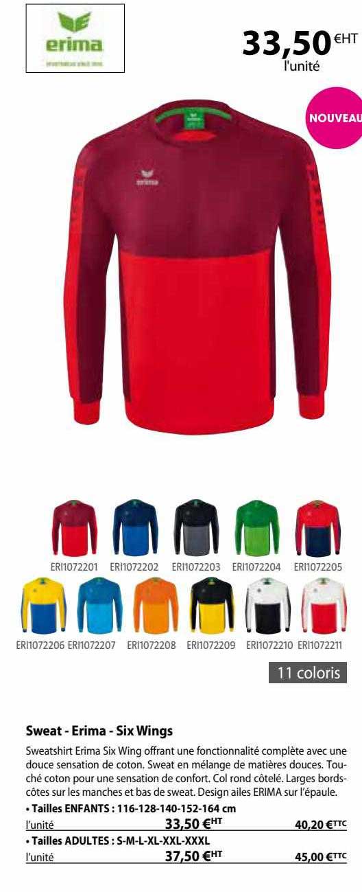 sweat - erima - six wings