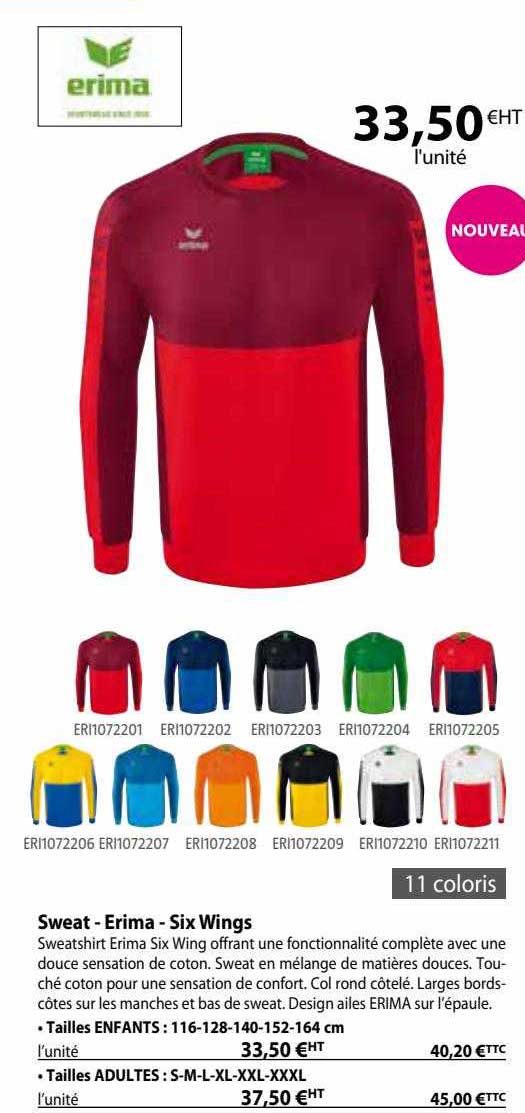 sweat - erima - six wings