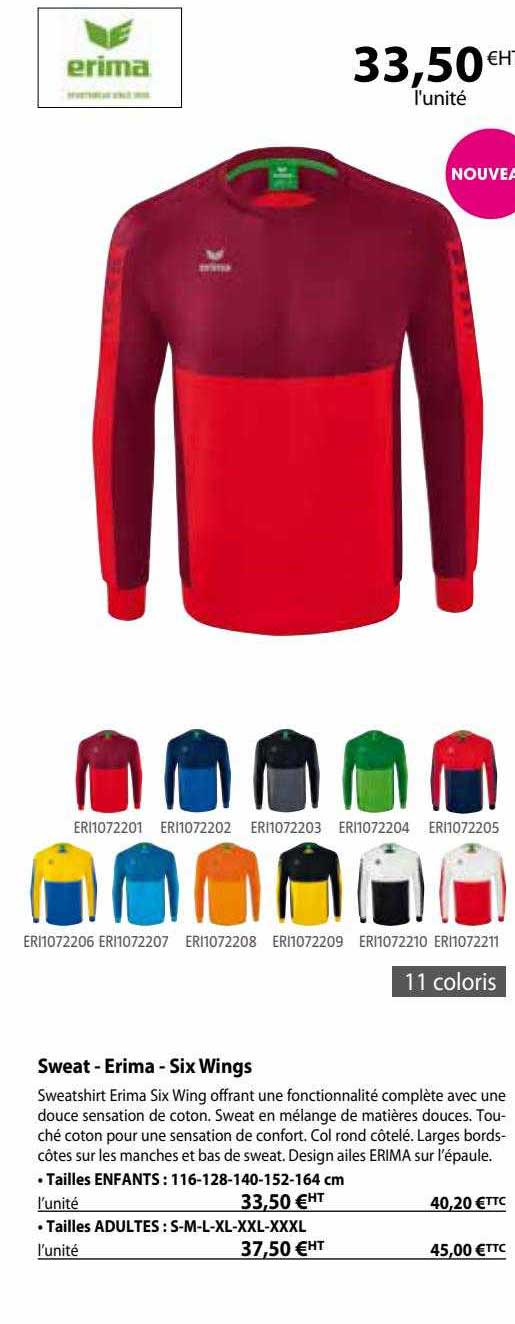 sweat - erima - six wings