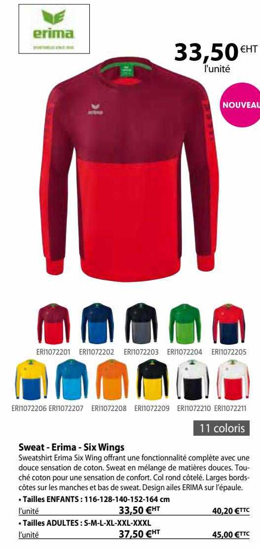 sweat - erima - six wings