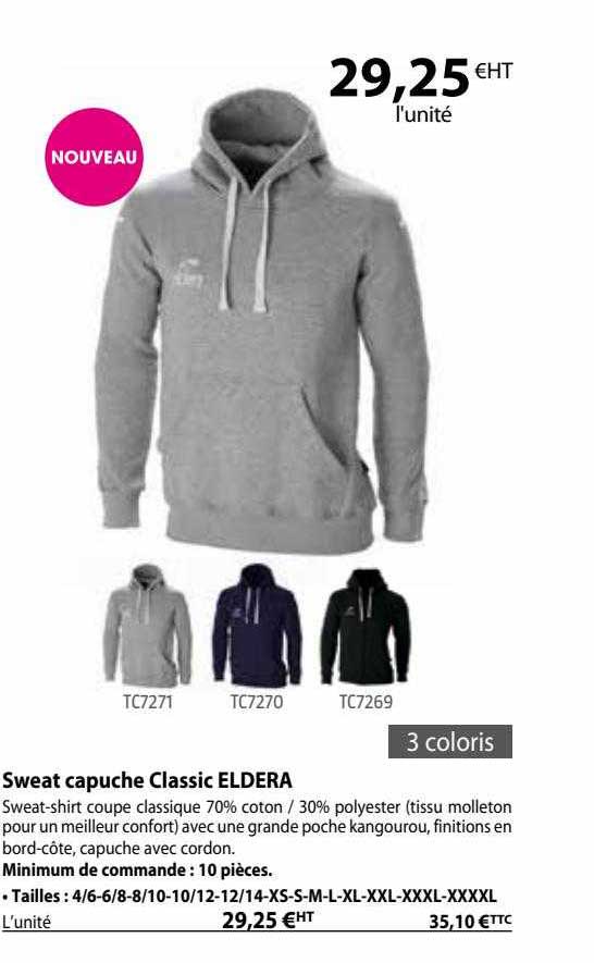 Sweat Capuche Classic Eldera