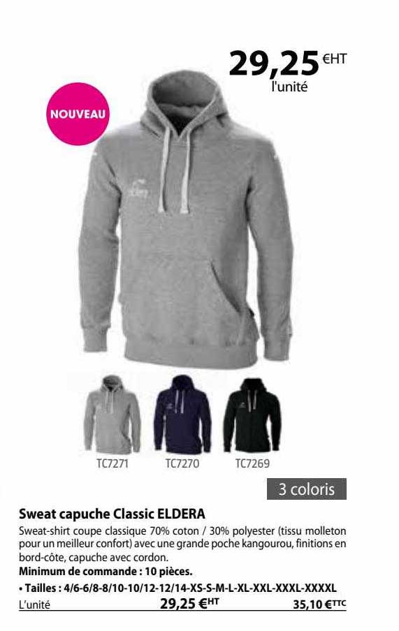 Sweat Capuche Classic Eldera