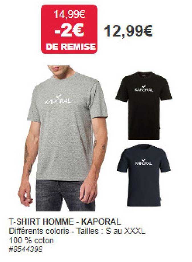 t-shirt homme - kaporal