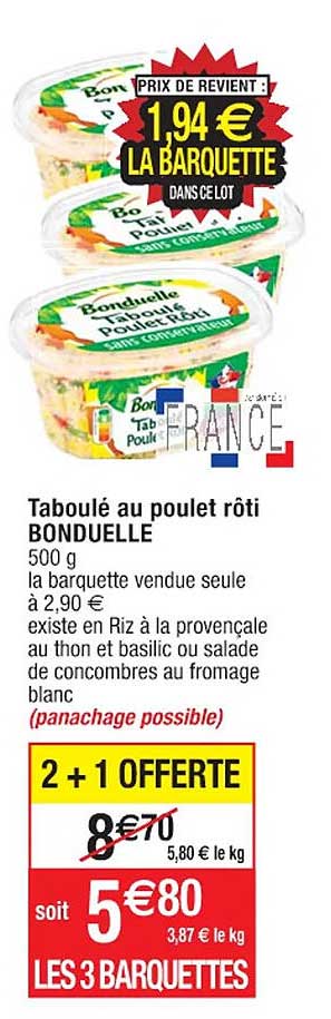 Taboulé Au Poulet Rôti Bonduelle