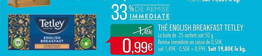 thé english breakfast tetley