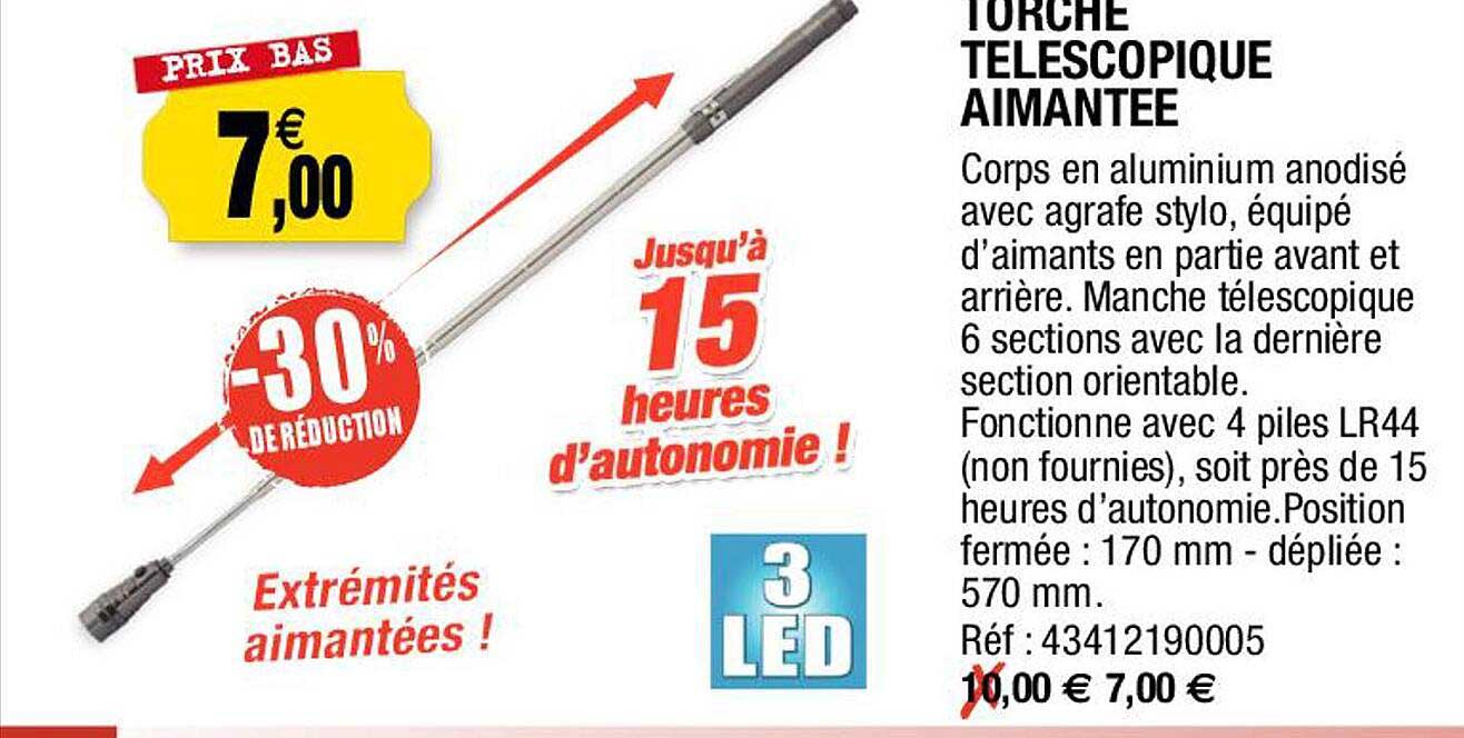 Torche Télescopique Aimantée