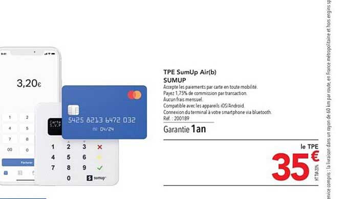 Tpe SumUp Air(b) Sumup