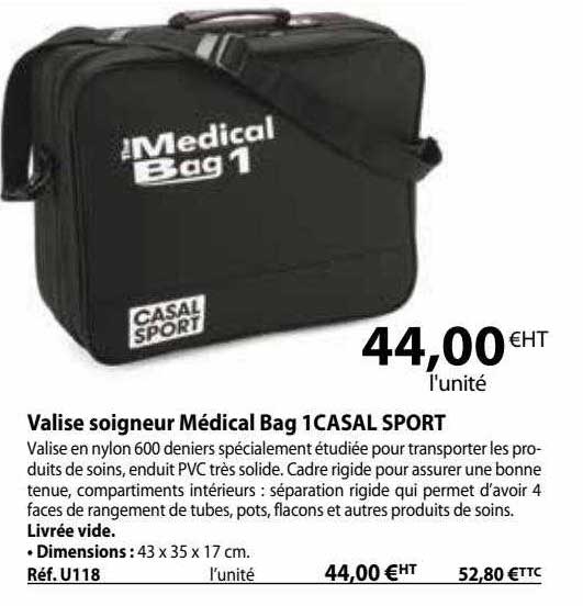 valise soigneur médical bag 1 casal sport