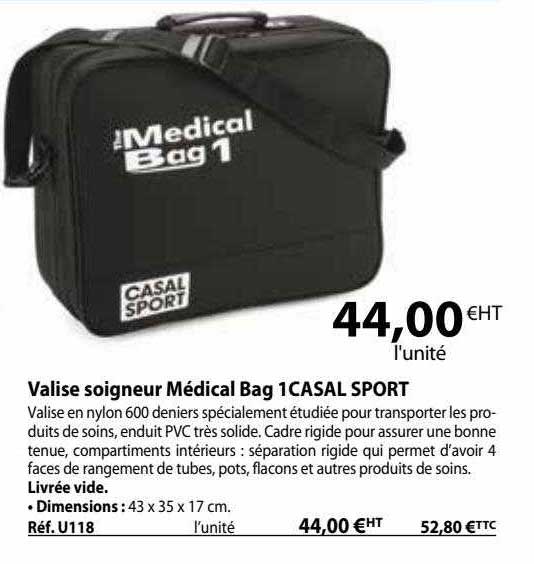 valise soigneur médical bag 1 casal sport