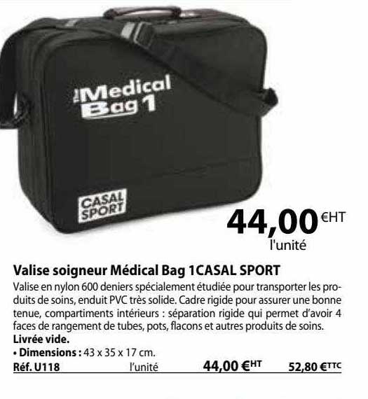 valise soigneur médical bag 1 casal sport