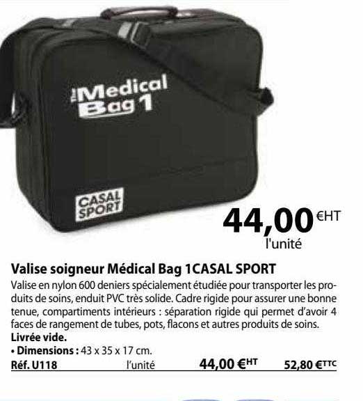 valise soigneur médical bag 1 casal sport
