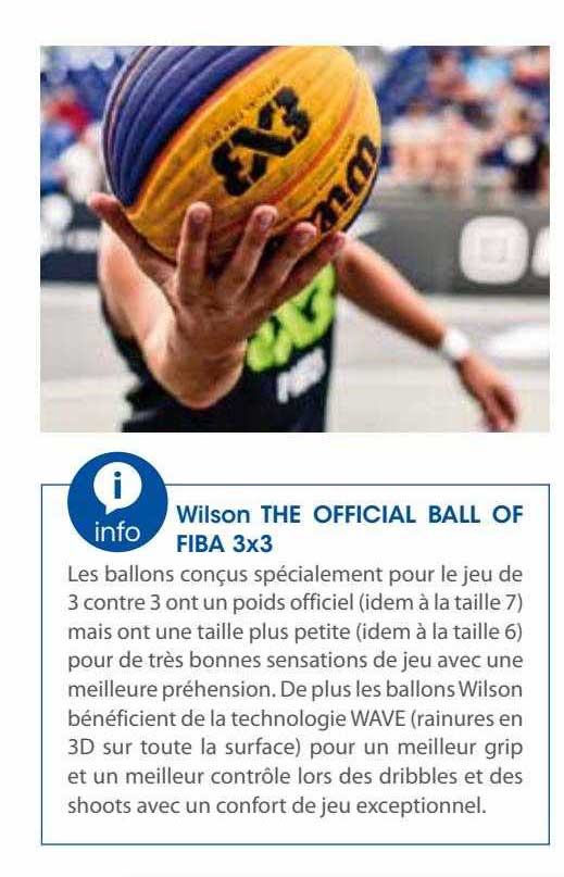 wilson the official ball of fiba 3x3