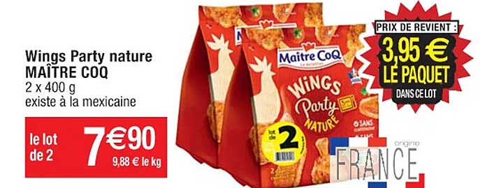 wings party nature maître coq