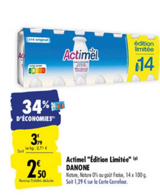 actimel "édition limité" danone