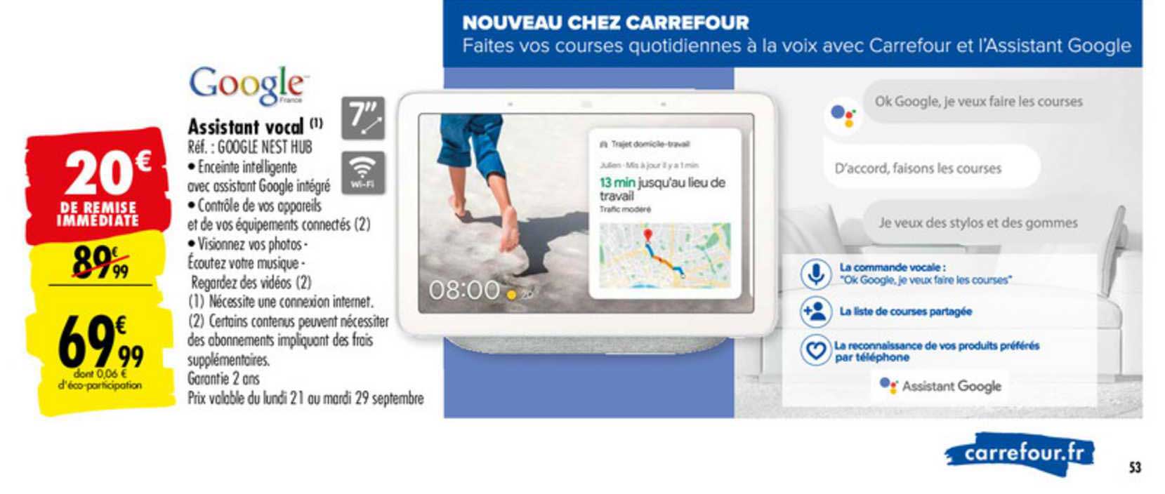 assistant vocal google france