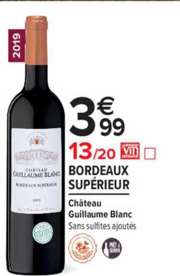 bordeaux supérieur château guillaume blanc