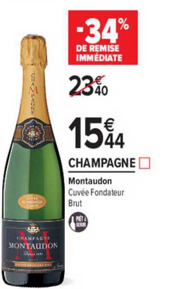 Champagne Montaudon -34% De Remise Immédiate