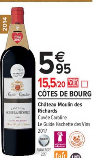 côtes de bourg château moulin des richards