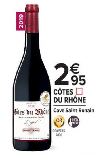 côtes du rhône cave saint ronain