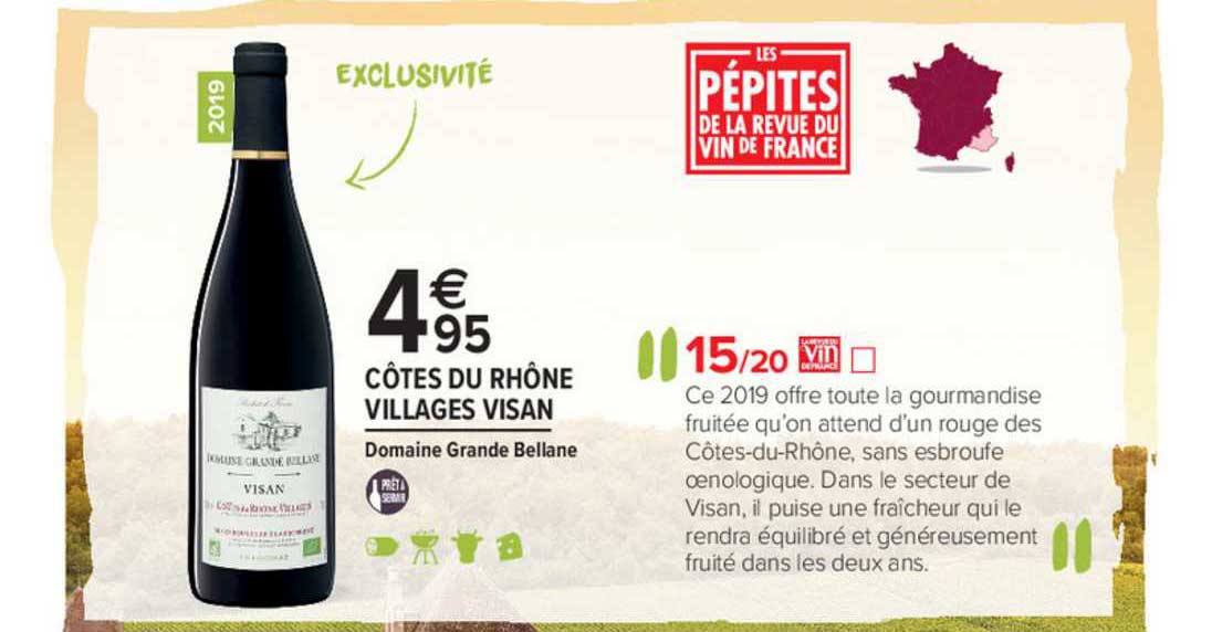 côtes du rhône villages visan domaine grande bellane