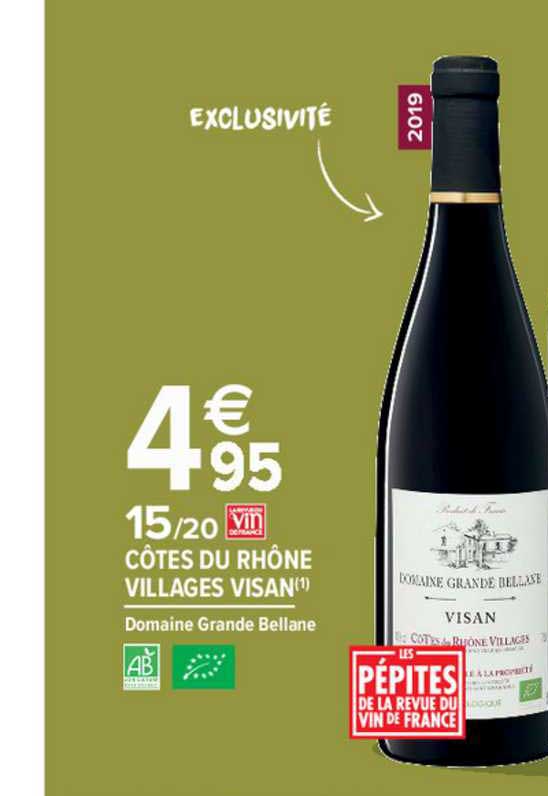 côtes du rhône villages visan domaine grande bellane