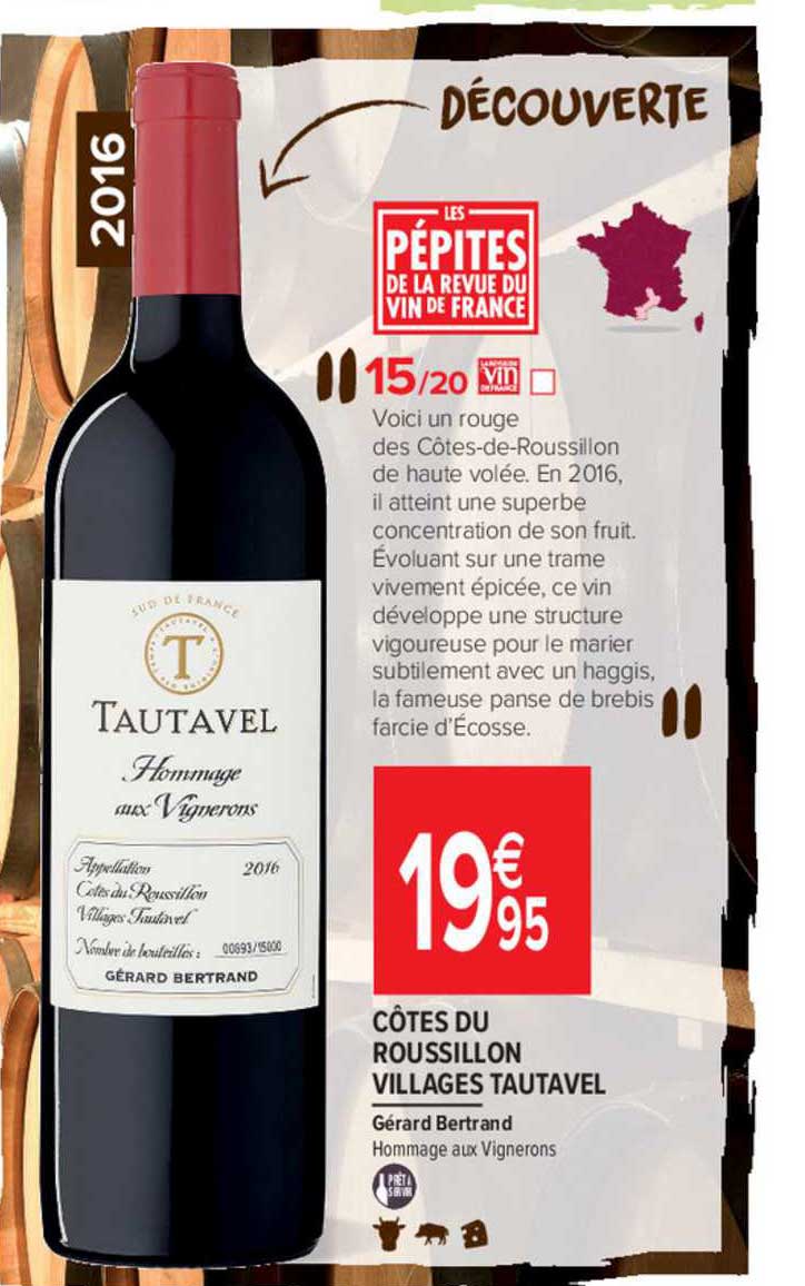 côtes du roussillon villages tautavel gérard bertrand