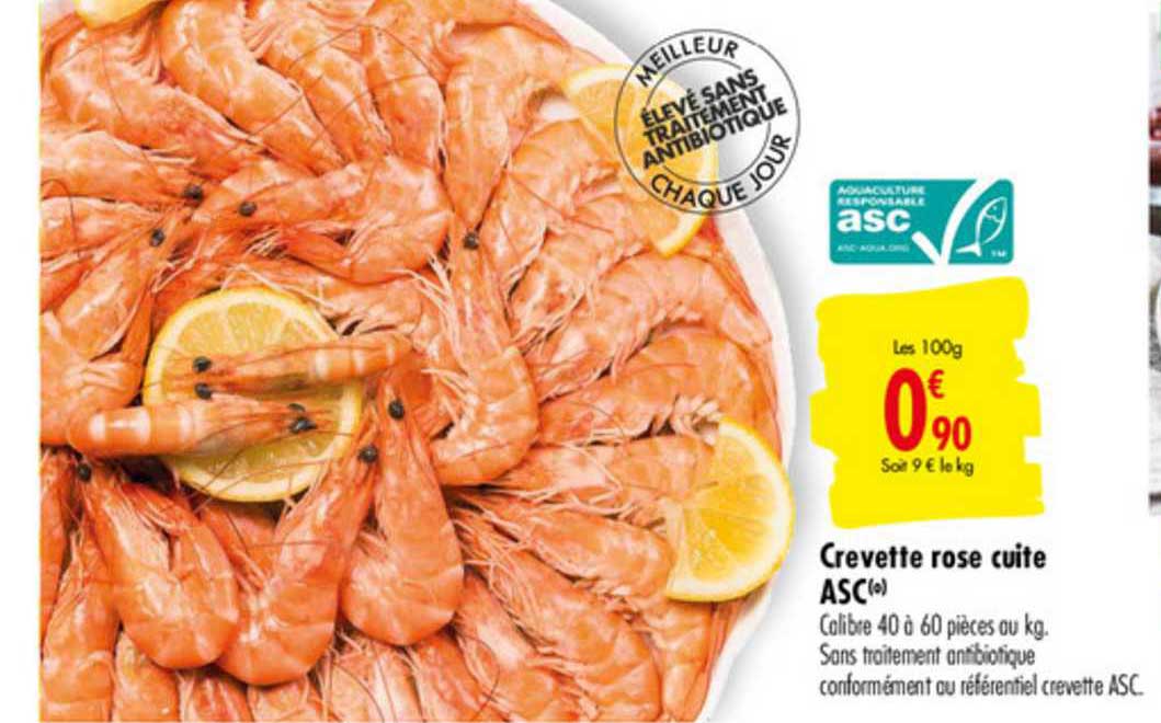 Crevette Rose Cuite Asc
