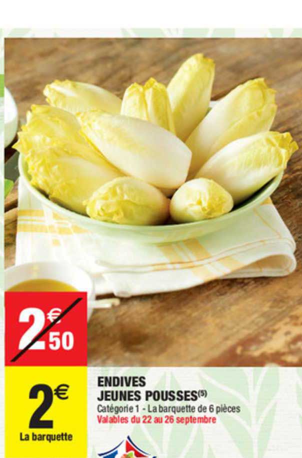 endives jeunes pousses