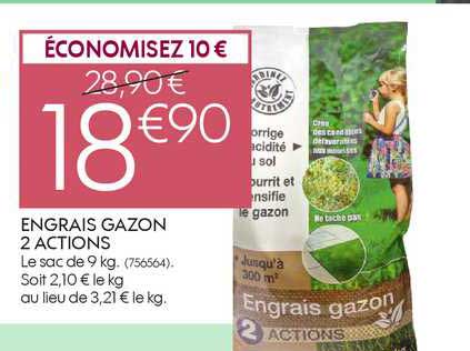 Engrais Gazon 2 Actions