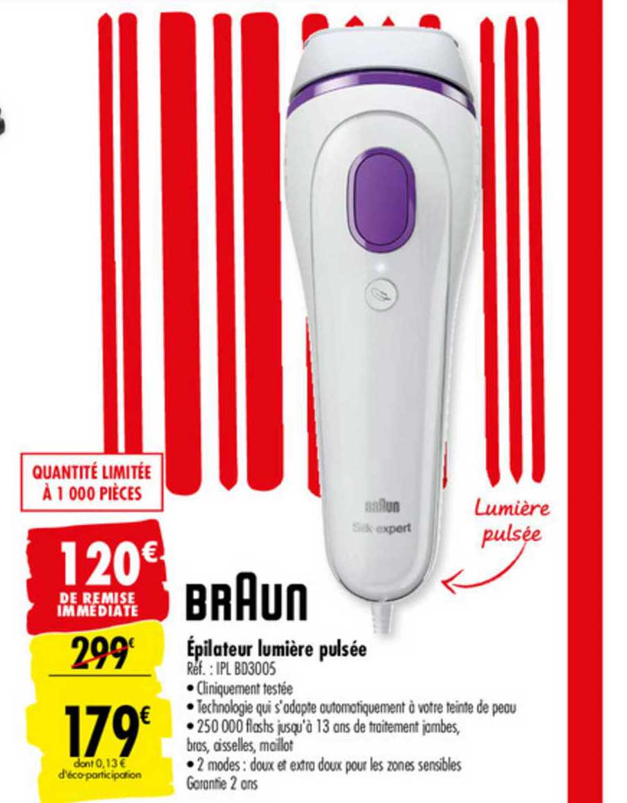 épilateur lumière pulsée braun